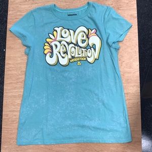 LOVE☄️SALE! WOODSTOCK REVOLUTION Green TShirt/L